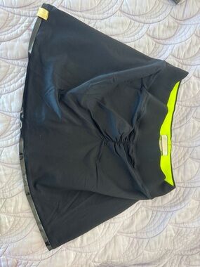 Black Mini Skirt with Neon Accent